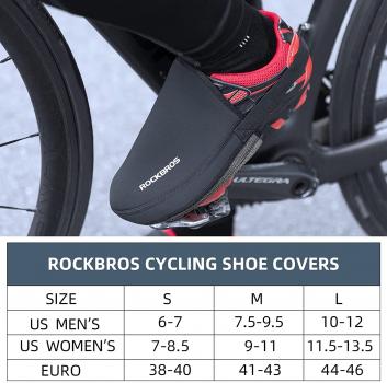 Preview: ROCKBROS | Radsport Überschuhe – Wasserdichte, winddichte Fahrrad-Überzieher für Herren